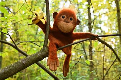 Vrouw Wolle - Animal hand puppet